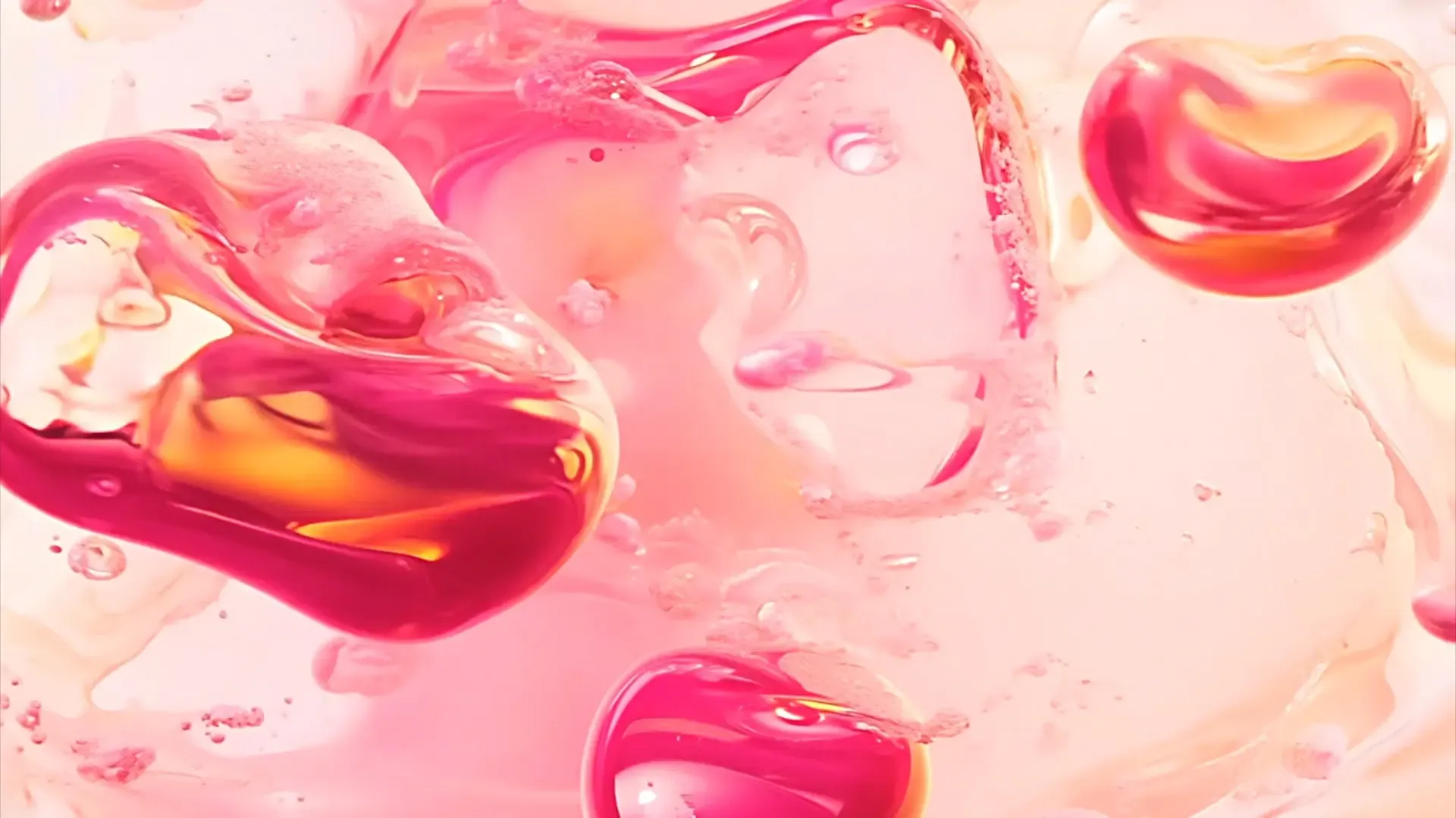 Abstract Pink Fluid Motion Transition for Fashion and Cosmetic Ads